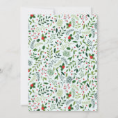 Invitation Festive Holly Christmas (Dos)