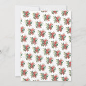 Invitation Festive Horse Wreath Equestrive Fête de Vacances (Dos)