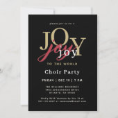 Invitation Festive Joy à l'Invitation du World Choir Party (Devant)