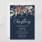 Invitation Festive Marine Corporate Office Fête de Noël (Devant)