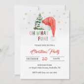 Invitation Festive moderne Santa Hat fête de Noël (Devant)