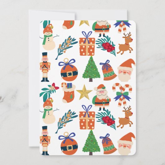 Invitation Festive Noël (Dos)