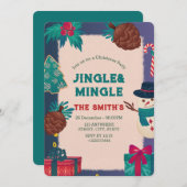 Invitation Festive Noël (Devant / Derrière)