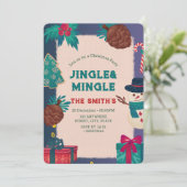 Invitation Festive Noël (Debout devant)