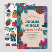 Invitation Festive Noël (Devant / Derrière)