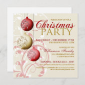 Invitation Festive Noël (Devant / Derrière)