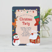 Invitation Festive Noël (Debout devant)