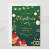 Invitation Festive Noël (Devant)