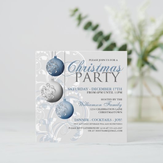 Invitation Festive Noël (Debout devant)