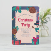 Invitation Festive Noël (Debout devant)