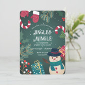 Invitation Festive Noël (Debout devant)