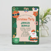 Invitation Festive Noël (Debout devant)