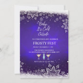 Invitation Festive Noël aquarelle Cocktail (Devant)