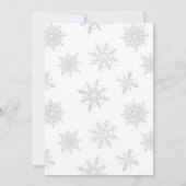 Invitation Festive Noël aquarelle Cocktail (Dos)