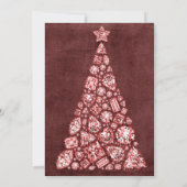 Invitation Festive Noël aquarelle Cocktail Party Invita (Dos)