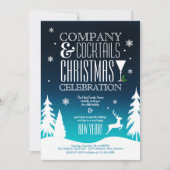 Invitation Festive Noël Cocktail Party (Devant)