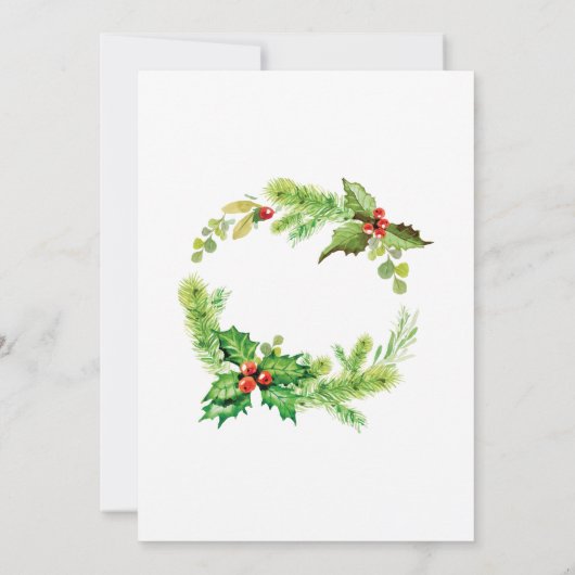 Invitation Festive Noël Cookies et fête du cacao (Dos)