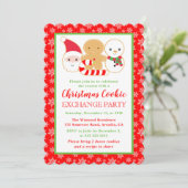 Invitation Festive Noël Cookies Exchange Party (Debout devant)