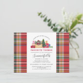 Invitation Festive Noël Fête de l'échange de cadeaux (Debout devant)