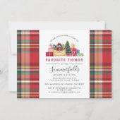 Invitation Festive Noël Fête de l'échange de cadeaux (Devant)