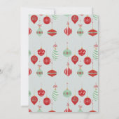 Invitation Festive Noël Ornament Exchange Party (Dos)