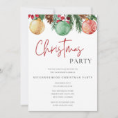 Invitation Festive Noël Quartier Fête Fête (Devant)