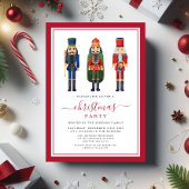 Invitation Festive Nutcracker fête de Noël