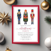Invitation Festive Nutcracker fête de Noël
