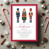 Invitation Festive Nutcracker fête de Noël