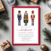 Invitation Festive Nutcracker Noël Cocktail Party