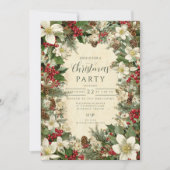 Invitation Festive Pinecone et Noël saint (Devant)