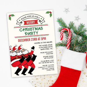 Invitation festive pour la fête de Noël avec le Pè