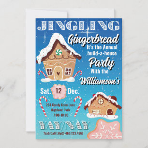 Invitation festive pour les Fêtes de Noël au pain 