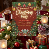 Invitation festive pour une fête de Noël