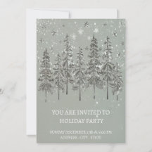 Invitation festive pour une fête hivernale