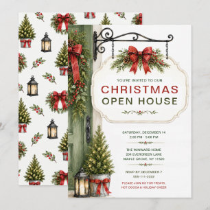 Invitation festive pour une maison ouverte à Noël