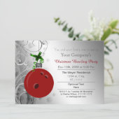 Invitation festive pour une partie de bowling en e (Debout devant)