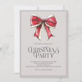 Invitation festive pour une soirée de Noël avec le (Devant)