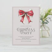 Invitation festive pour une soirée de Noël avec le (Debout devant)