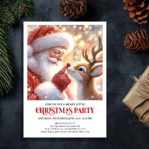Invitation festive pour une soirée de Noël avec le