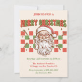 Invitation festive pour une soirée de Noël avec un (Devant)
