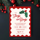 Invitation festive pour une soirée de Noël Jingle