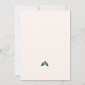 Invitation festive pour une soirée de Noël Jingle (Dos)