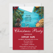 Invitation Festive Red & Blue Company Fête de Noël (Devant)