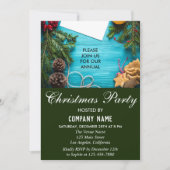 Invitation Festive Red, Blue & Green Company fête de Noël (Devant)