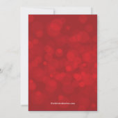 Invitation Festive Red Bokeh Lights Sweet 16E Anniversaire (Dos)