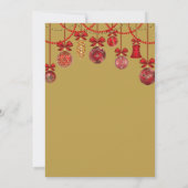 Invitation Festive Red Holiday Party (Dos)