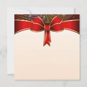 Invitation Festive Red Ribbon Bridal Shower (Dos)