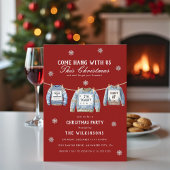 Invitation Festive Red xmas Sweater Christmas Party