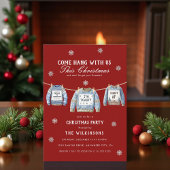 Invitation Festive Red xmas Sweater Christmas Party